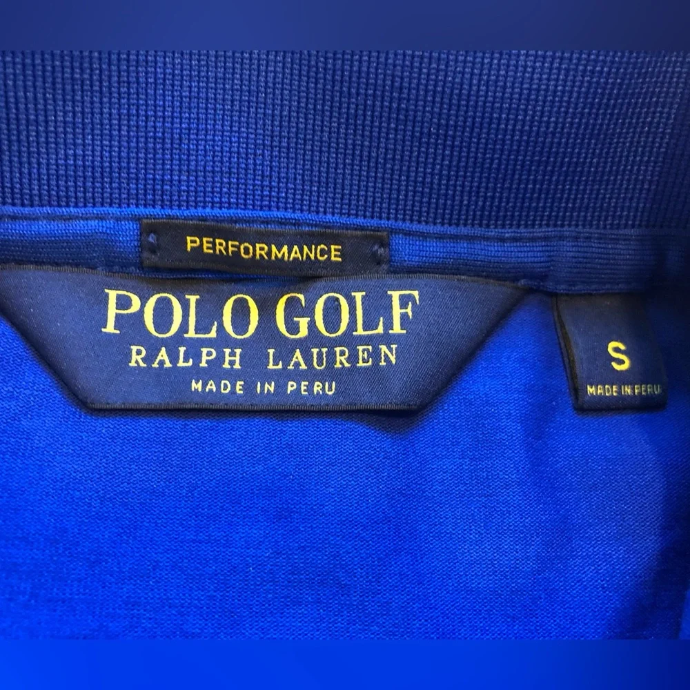 Polo Golf Ralph Lauren Performance Pima Cotton Short-Sleeve Polo in Cobalt Blue - Picture 5 of 8